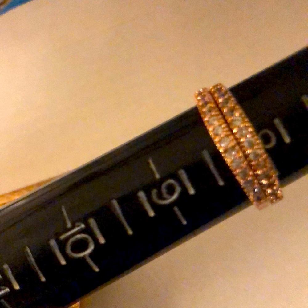 🌹 Rose gold bands 925 STS14k CZ’s band